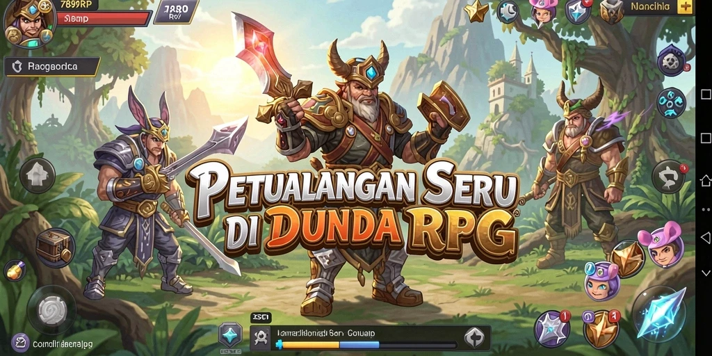 Screenshot gameplay 789RP menampilkan aksi seru dalam pertarungan RPG.