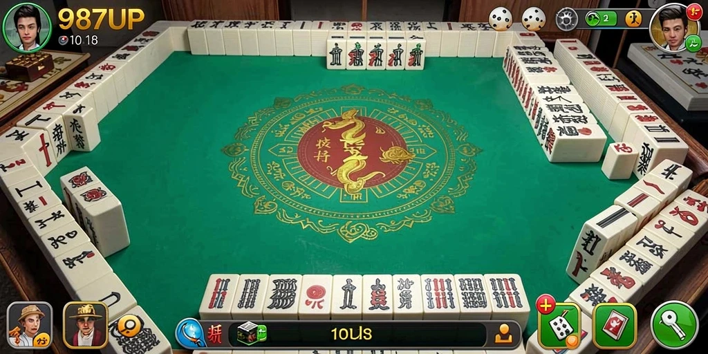 Tampilan gameplay Mahjong yang seru di 987UP.