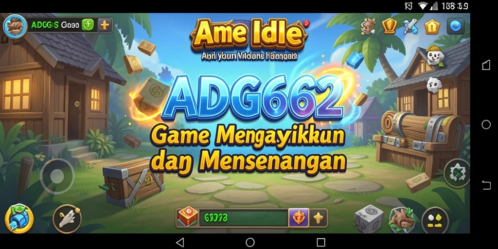 Gameplay seru ADG62 menampilkan kemajuan karakter secara otomatis.
