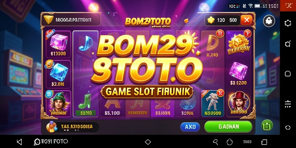 Tampilan seru dari gameplay BOM29TOTO dengan simbol menarik.