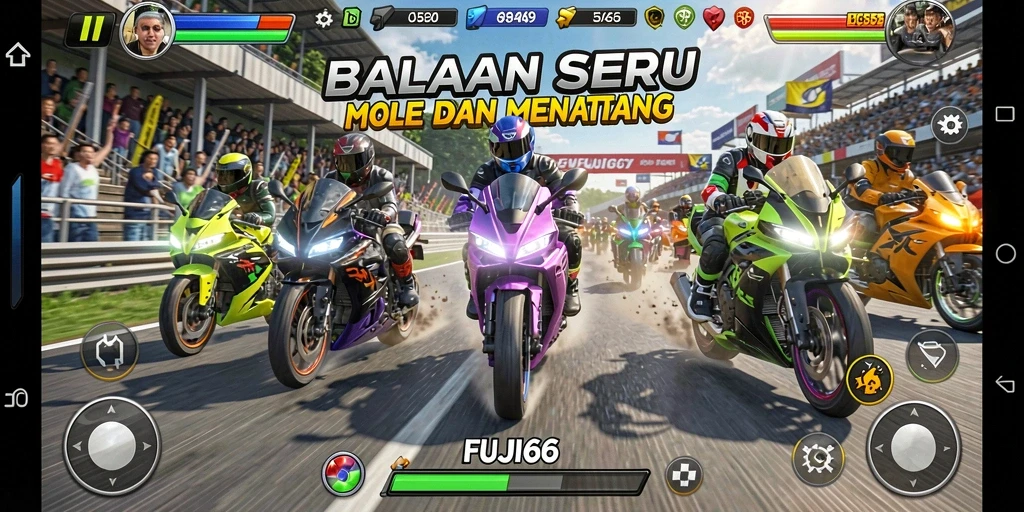 Gameplay seru balapan motor di FUJI66 dengan grafis menawan.