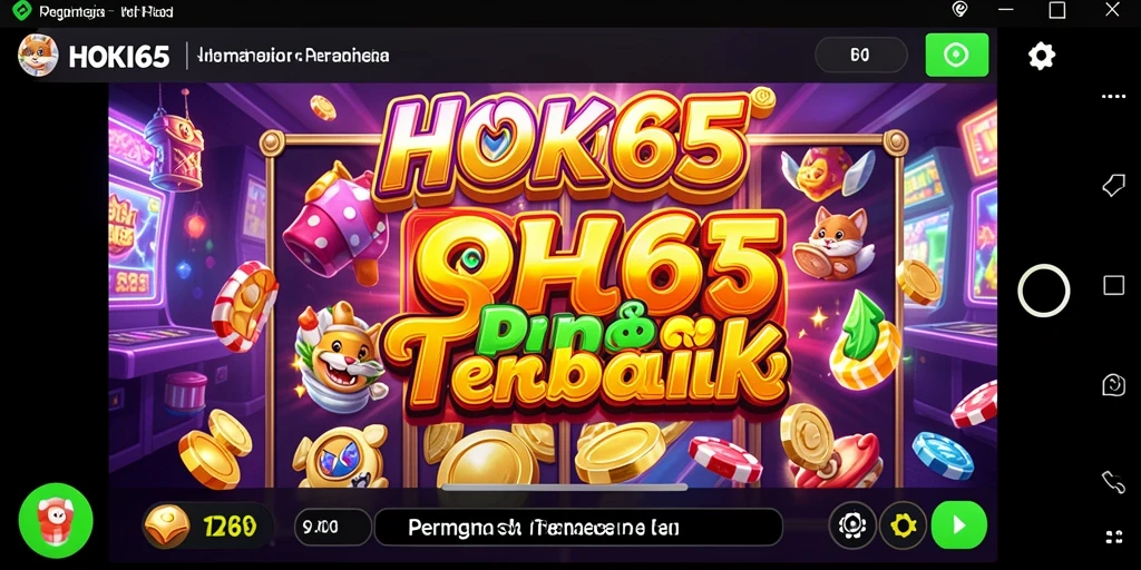 Tampilan seru gameplay HOKI65 dengan efek visual yang menawan.