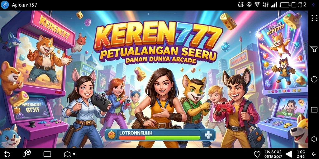 Tangkapan layar menunjukkan aksi seru dalam gameplay arcade KEREN777.