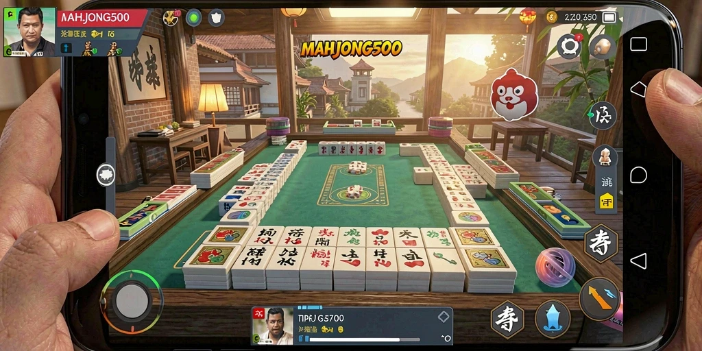 Tampilan gameplay MAHJONG500 yang menegangkan dan mengasyikkan.