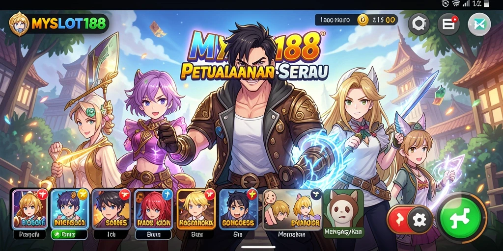 Tampilan gameplay MYSLOT188 yang menarik dan dinamis.