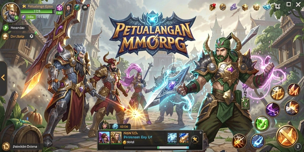 Screenshot gameplay NOX123 dengan visual menawan dan aksi seru.