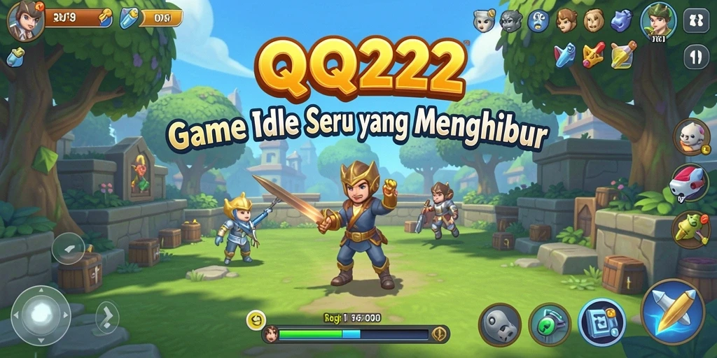 Tampilan gameplay QQ222 dengan interaksi menarik dalam genre Idle.