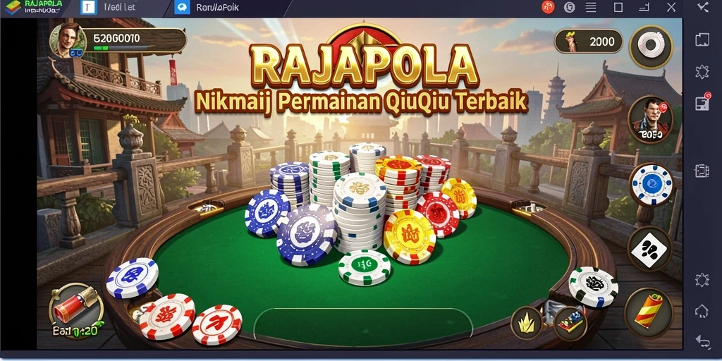 Tampilan utama gameplay QiuQiu di RAJAPOLA yang seru dan menarik.