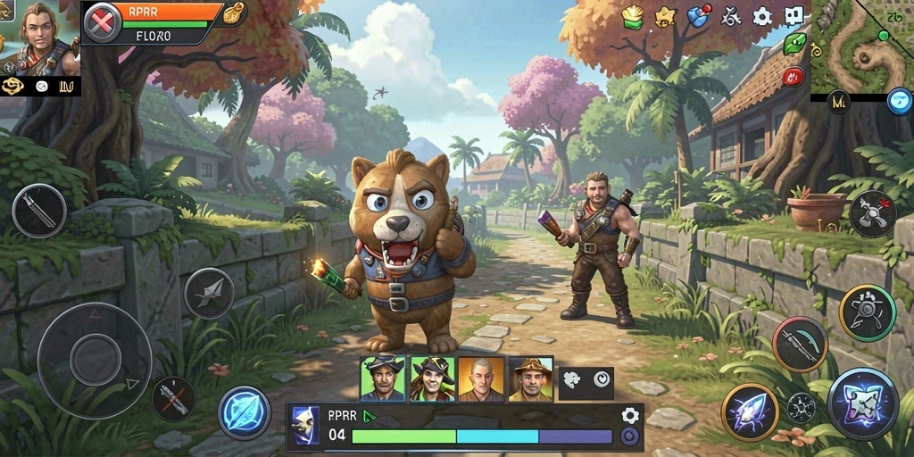 Tampilan gameplay RPRR yang memikat dan santai.