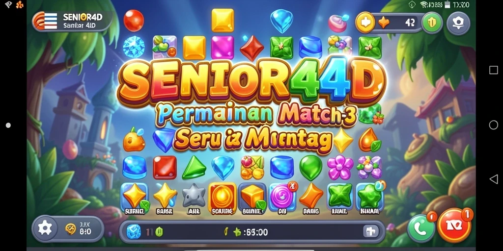 Tampilan permainan SENIOR4D yang penuh warna dan menantang.