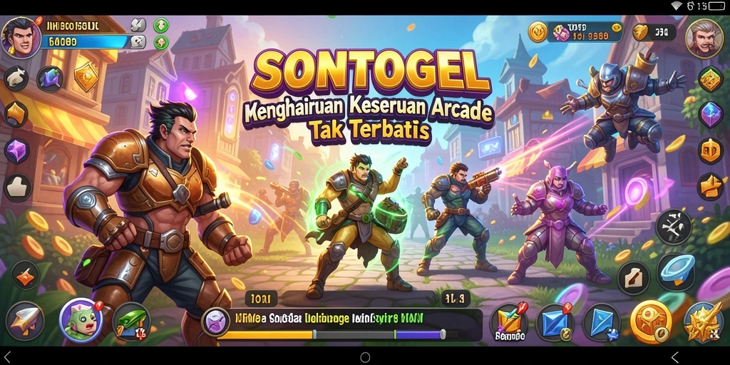 Tangkapan layar SONTOGEL menampilkan gameplay Arcade yang seru dan dinamis.