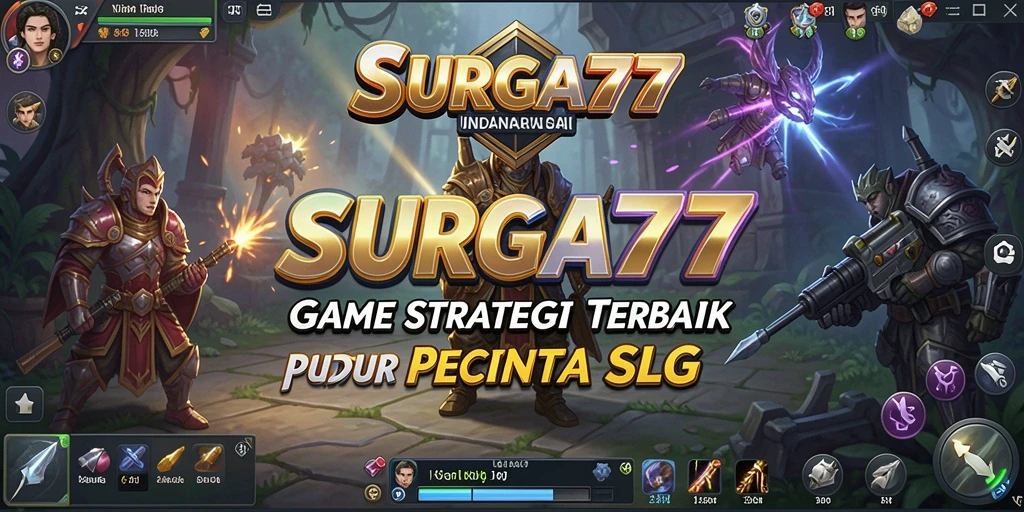 Menampilkan gameplay strategis yang seru dari SURGA77.