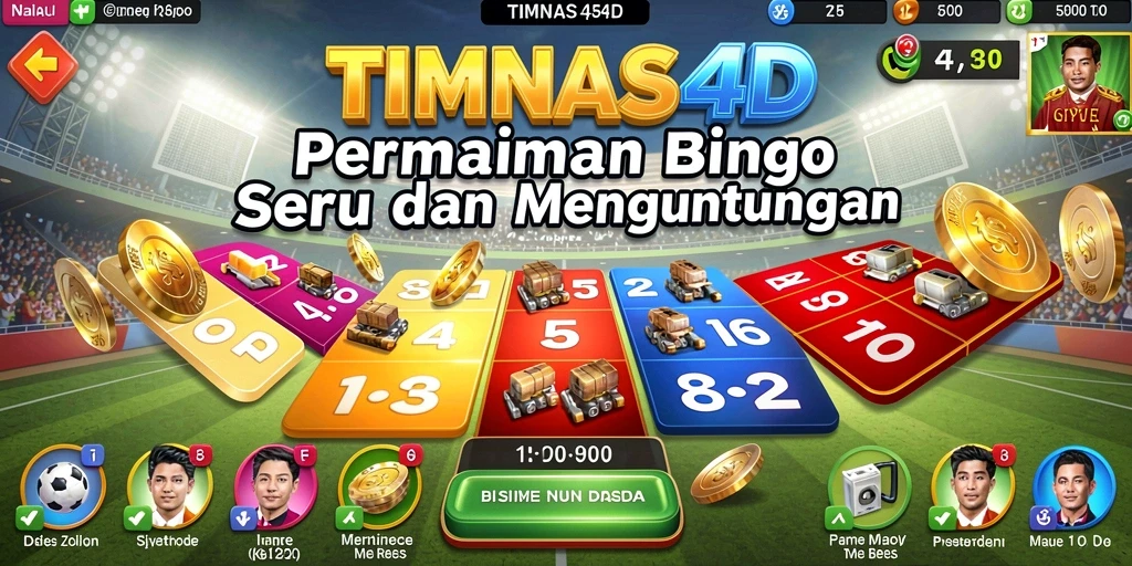 Tampilan gameplay TIMNAS4D dengan suasana Bingo yang penuh semangat.